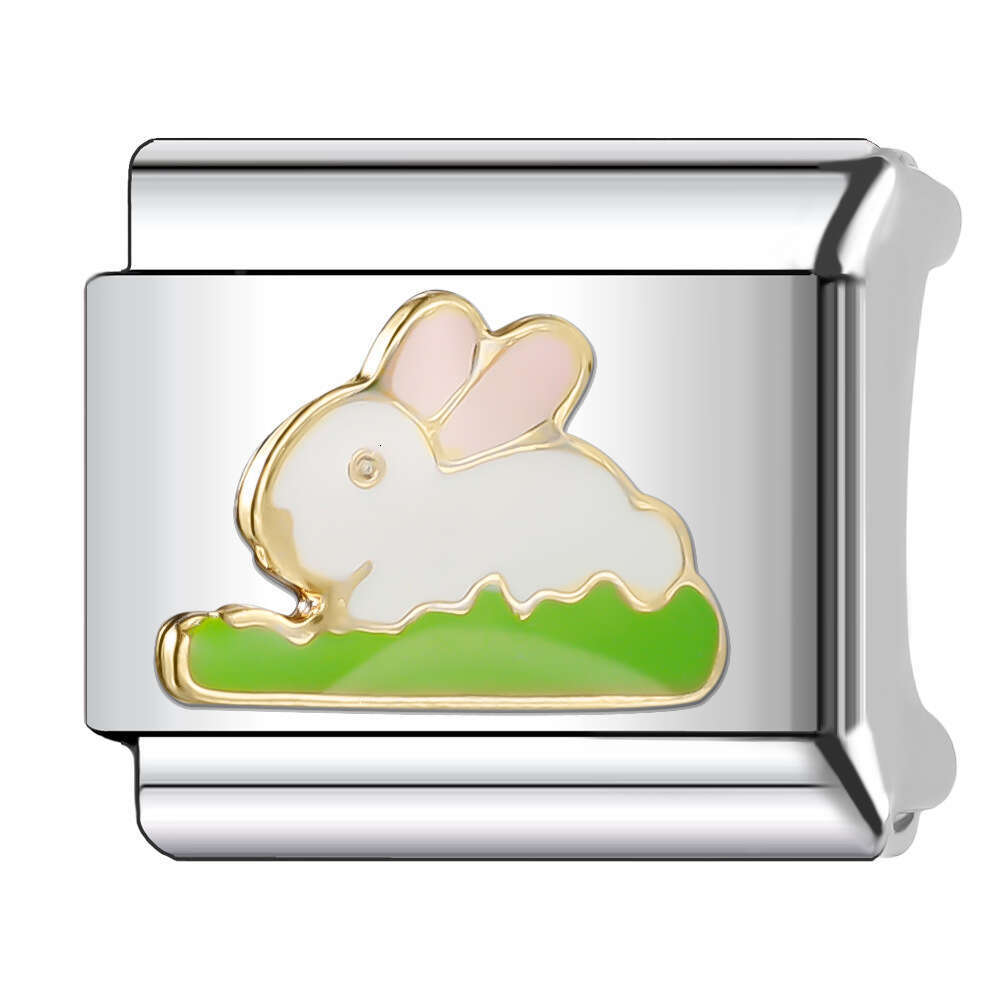 2024 Women's Gift Fit 9mm Stainless Steel Italian Charms Bracelet Links Beads Bracelet DIY Handmade Italian Style Classic Animal Pattern