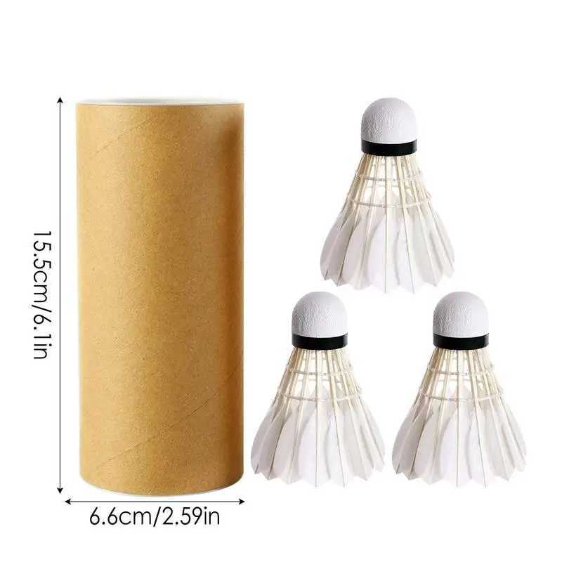 High quality Badminton Shuttlecocks Duck Feather Hard Head Shuttle Balls High Elastic Stable Waterproof Badminton Shuttlecocks Y240912