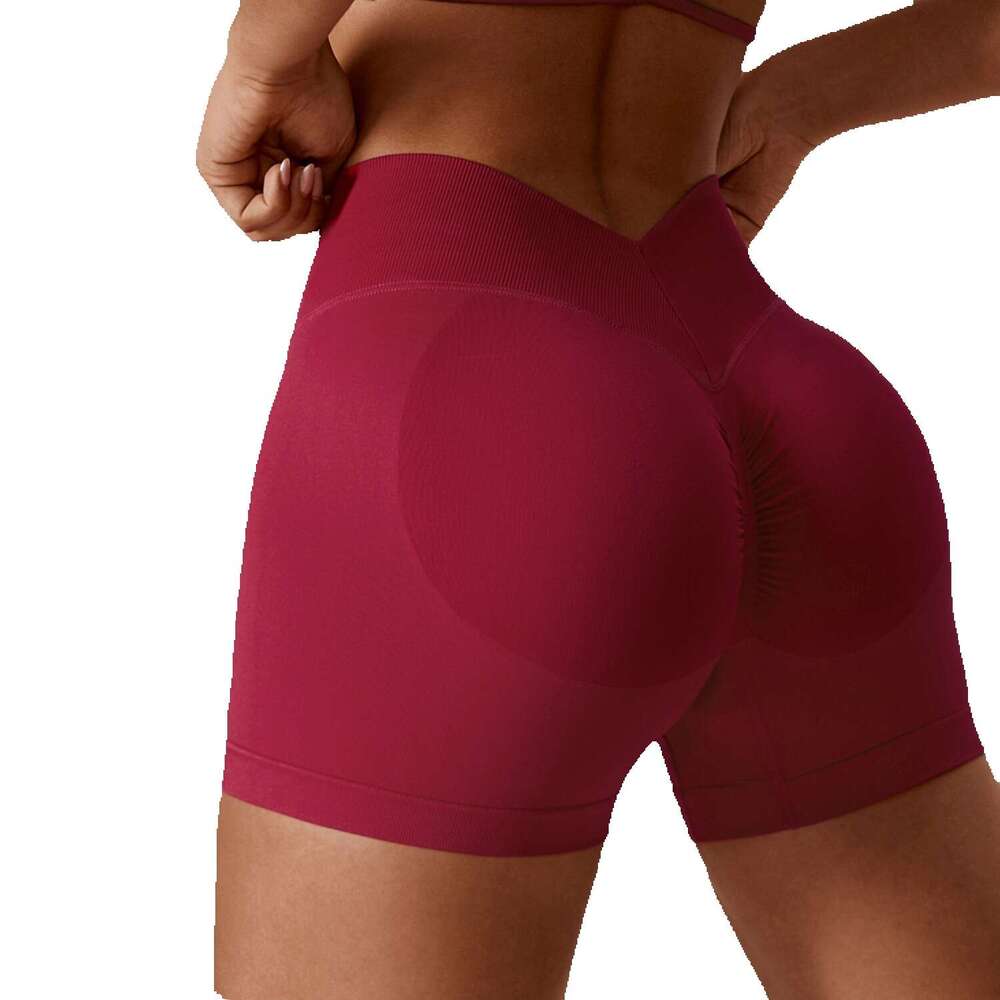 Zechuang Seamless High Waist Yoga with Tight Abdomen and Hip Lifting Fitness Pants for Outwear Running Sports Shorts 7137 Yoga Clothes Woman Workout C