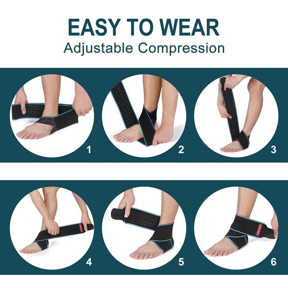 1 PCS Breathable Ankle Brace Wrap Adjustable Ankle Stabilizer for Heel Pain Injury Recovery Protector Sleeve Ankle Support Strap Y240913