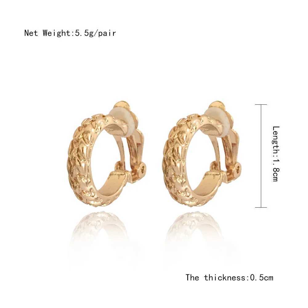 High Quality Clip on Earrings Without Piercing Textured Earrings for Women Fashion Earrings Party Gift Bijoux JewelryX240913