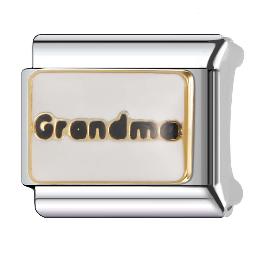 2024 New Women's Gift I love family bead Italian Charms Links Beads Fit 9Mm Stainless Steel Bracelet DIY Making Jewelry