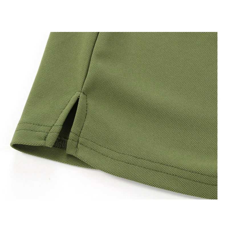 Mens 100% Polyester Long Sleeve Polo Shirt Summer Quick Dry Solid Square Collar T-shirts Sports Outside Camping TopsX240912