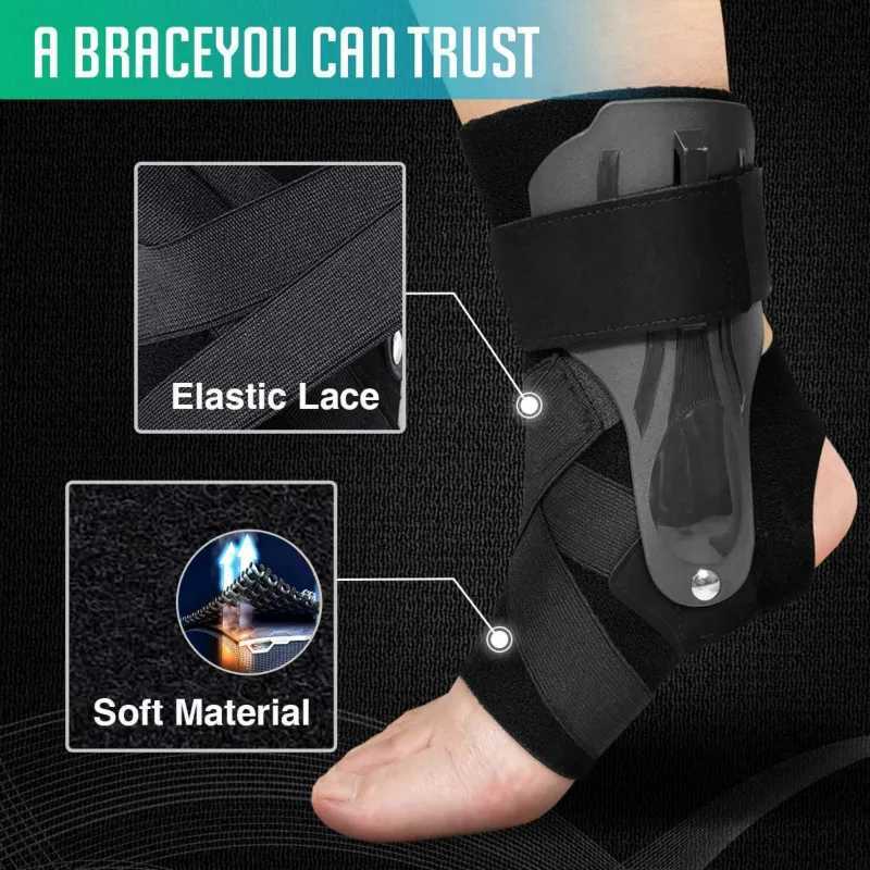 1PCS Ankle Brace Adjustable Ankle Support Strap Foot Sprain Splint Wrap Ankle Stabilizer Guard for Men Women Gym Sport Protector Y240913