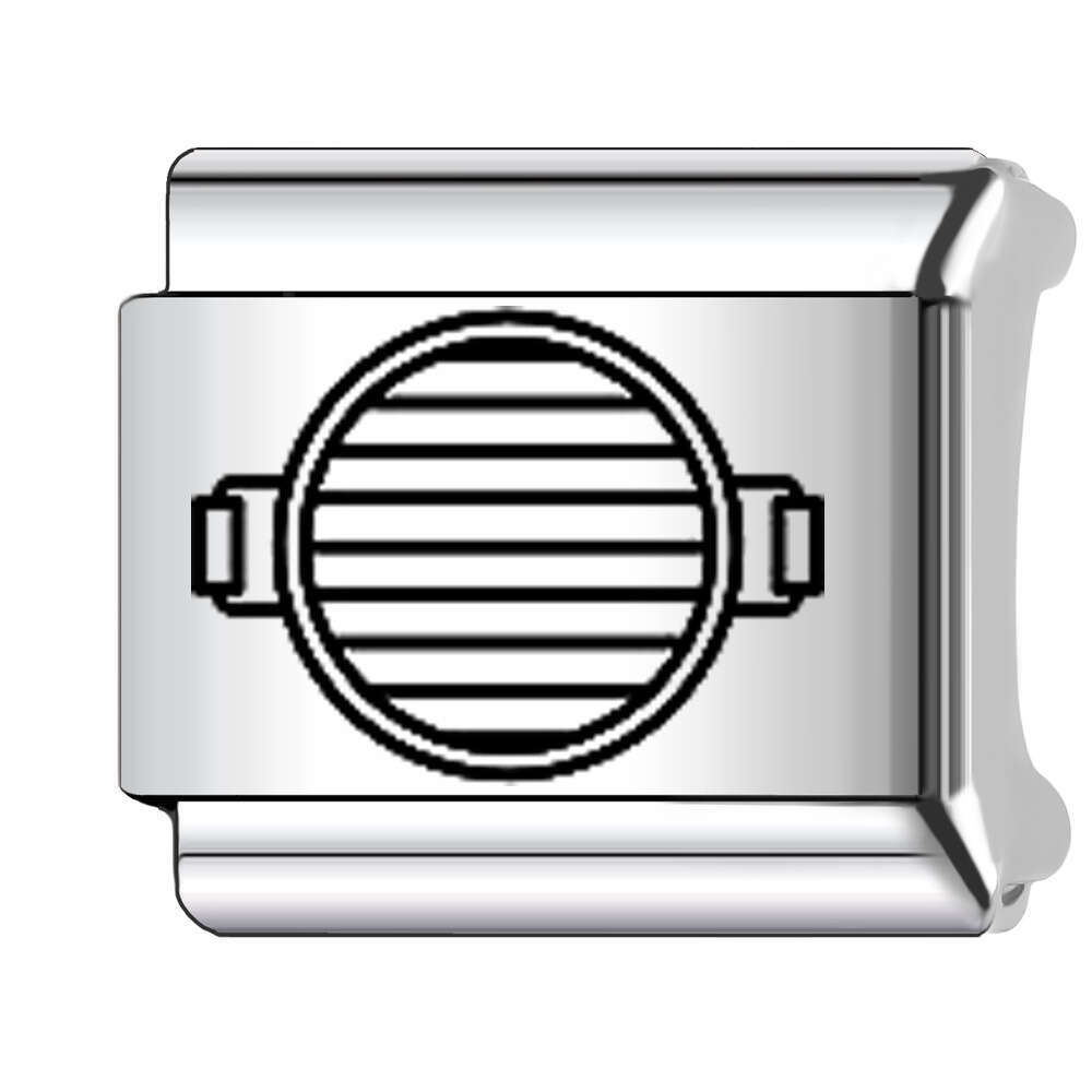 New Women's Gift Classic pattern sports Bead Italian Charms Links Bangle Beads Fit 9mm Stainless Steel Bracelet Making DIY For Women Fashion Jewe