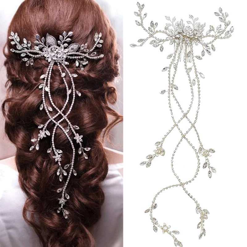 Bridal Wedding Hair Accessories Rhinestone Hair Pins Forks for Women Pearl Hairpins Bride Headpiece Party Jewelry GiftX240913