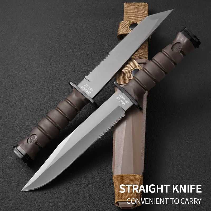 Outdoor camping knife multifunctional portable knife high hardness sharp knife survival knife hunting knifeW250402