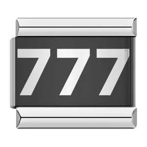 Laser Carving Chess and Card Game Italian Module Stainless Steel DIY Splicing Elastic Bracelet Italian Charm Bracelet Fit 9mm Bracelet Jewelry DIY Mak