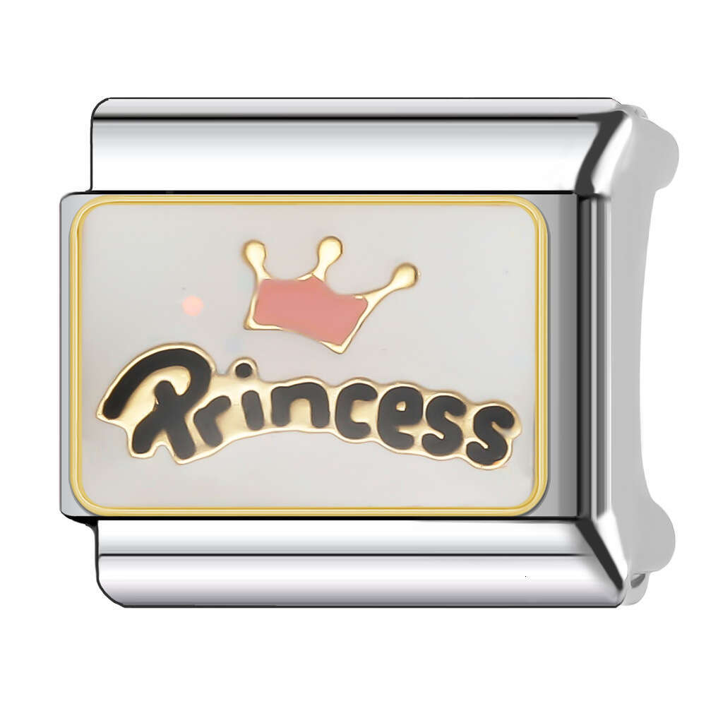 New Women's Gift cute bear cat elephant Bead Italian Charms Links Bangle Beads Fit 9mm Stainless Steel Bracelet Making DIY For Women Fashion Jewe