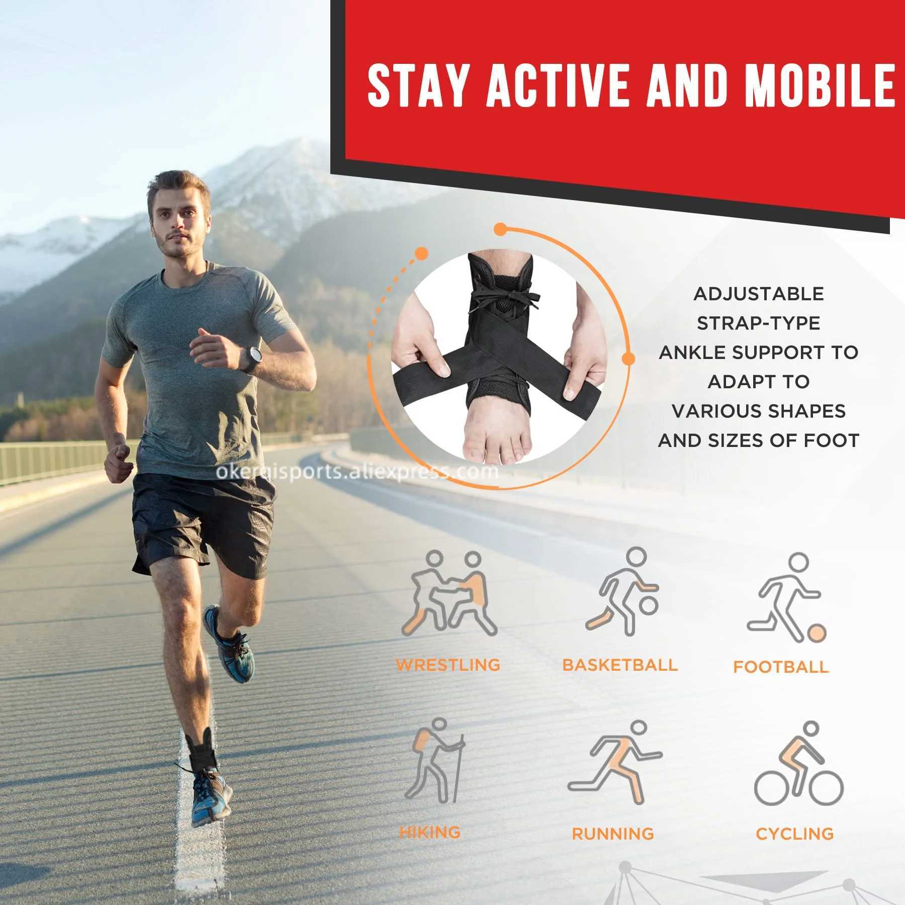 1Pc Sports Basketball Ankle Brace Support for Achilles Tendonitis Joint Pain Swelling Heel Spur Ankle Stabilizer Brace Tendon Y240913