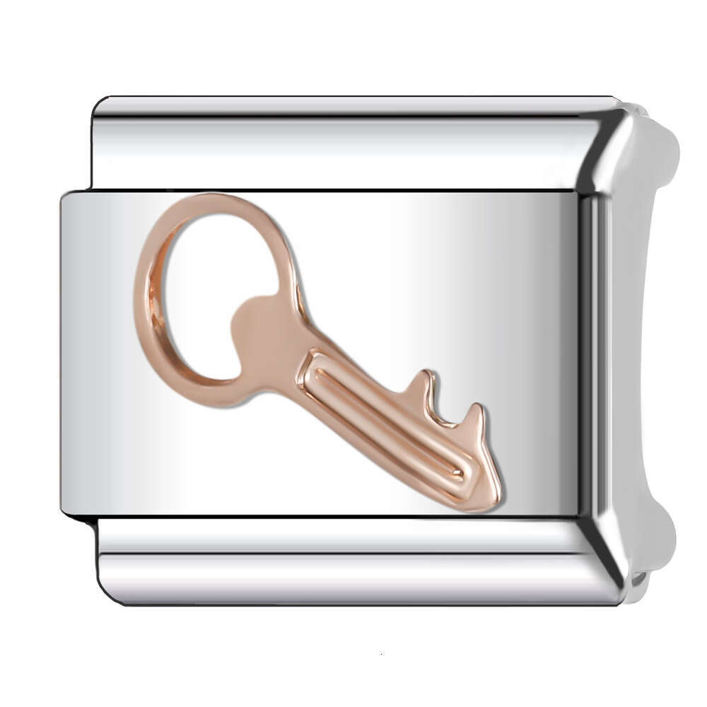 2024 Women's Gift Fit 9mm Stainless Steel Italian Charms Bracelet Links Beads DIY Bracelet With Italian Style Cute Classic Pattern