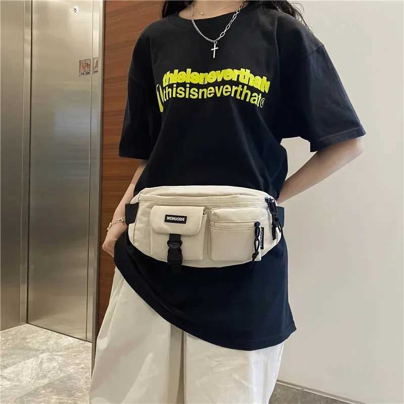 Multifunction Hip Hop Chest Men Women Street Casual Sport Crossbody Purple Yellow Waterproof Coin Purse Phone Waist Bag Z240912