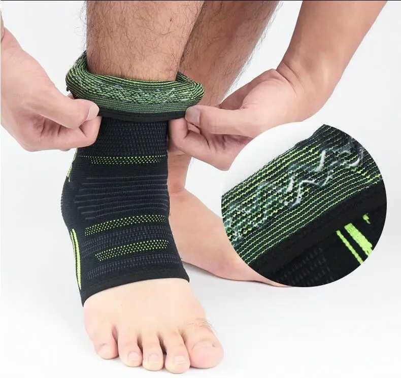 New Mens Ankle Silicone Protection Support Running Football Joints Protection Foot Elastic Ankle Brace Band Guard Sport Safety Y240913