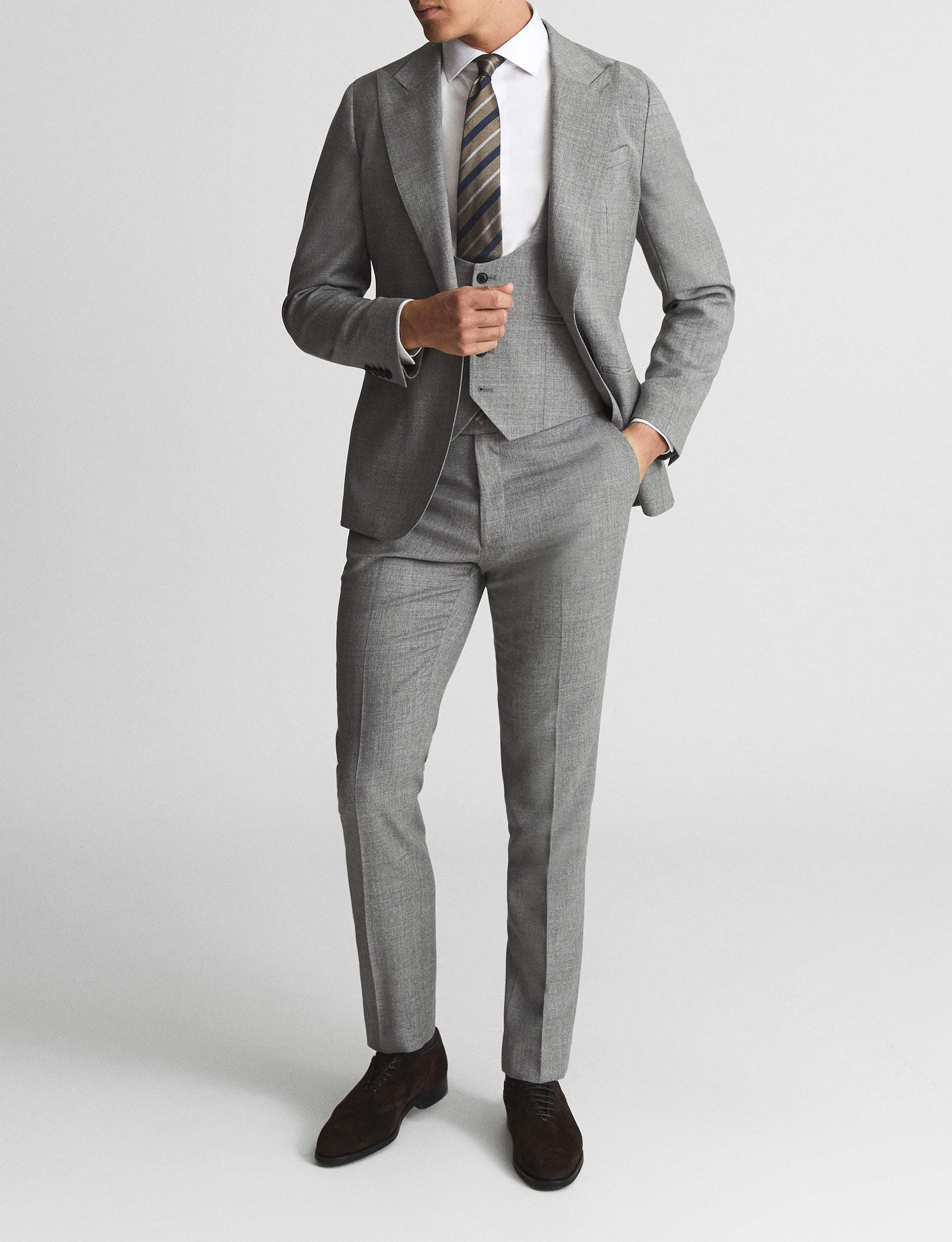 Classic Wedding Men's Suit 3 Piece Set Peaked Lapel Tailored Blazers Groom Jacket For Man Custom Made Plus Size (Coat+Pants+Vest)