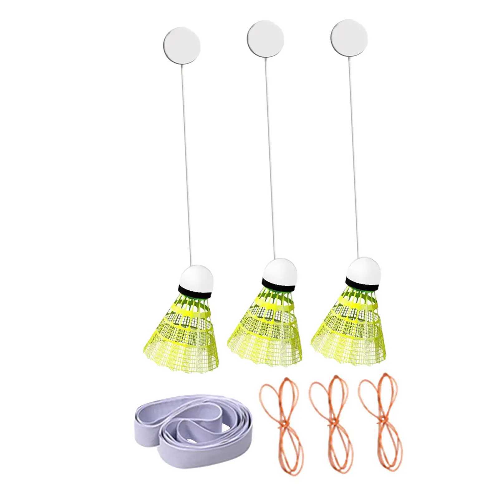 Indoor Badminton Trainer with Badminton Beginner Adjustable Self Practice Self Training Device for Games Sports Home Fitness Y240912