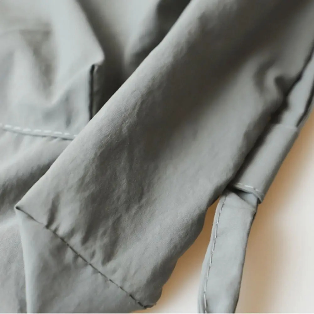 Korean Style Drawstring Backpack Commute Portable Type Nylon Backpack Niche Large Capacity Fabric Shoulder Bag 240912