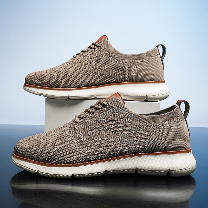 Fashion Men Casual Shoes Breathable Slip on Walking Mesh Running Sneakers Non-slip Flats Lightweight Sport Shoes Driving Loafers