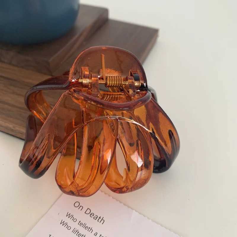 Fashion Hair Clips for Women Large Elegant Colorful Solid Color Claw Clip Girls Hairclip Hair Accessories Hair Claw 2022 NewX240912