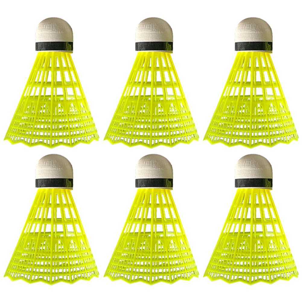 3/6 Pcs Durable Badminton Great Stability Badminton Shuttlecocks Outdoor Indoor Use PP Head Badminton for Beginner Practice Y240912