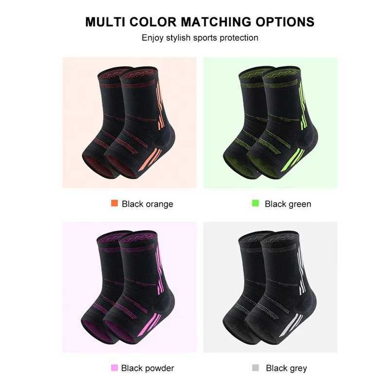 1PCS Ankle Support Protector With Silicone Football Basketball Ankle Brace Fitness Sports Protective Gear Tobillera Deportiva Y240913
