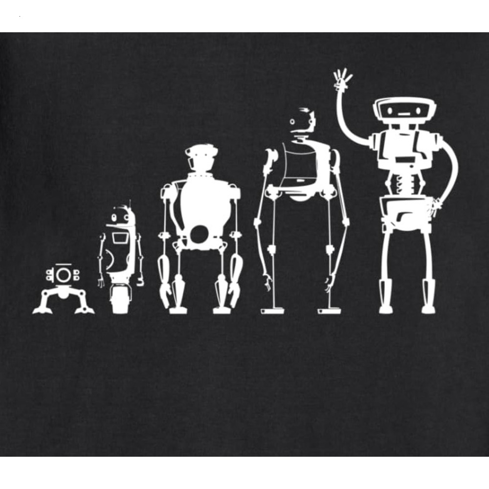 Long Sleeve Shirts for Men sweatshirt Evolution of Robot Robotics Digital Fun Gift Sweatshirt Tee Streetwear Casual tops clothes