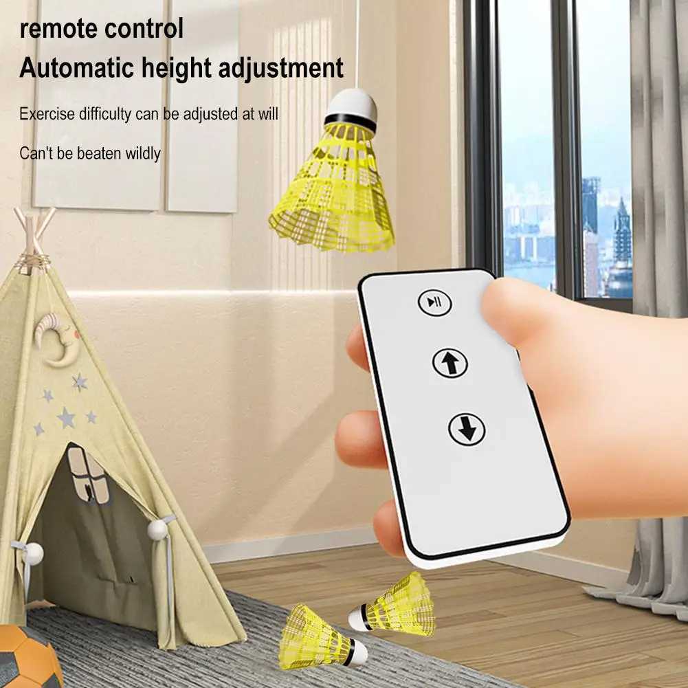 Self Study Badminton Trainer Portable Practice Robot Shuttlecock Professional Training Indoor Home Tools Rebound Badminton P7w5 Y240912