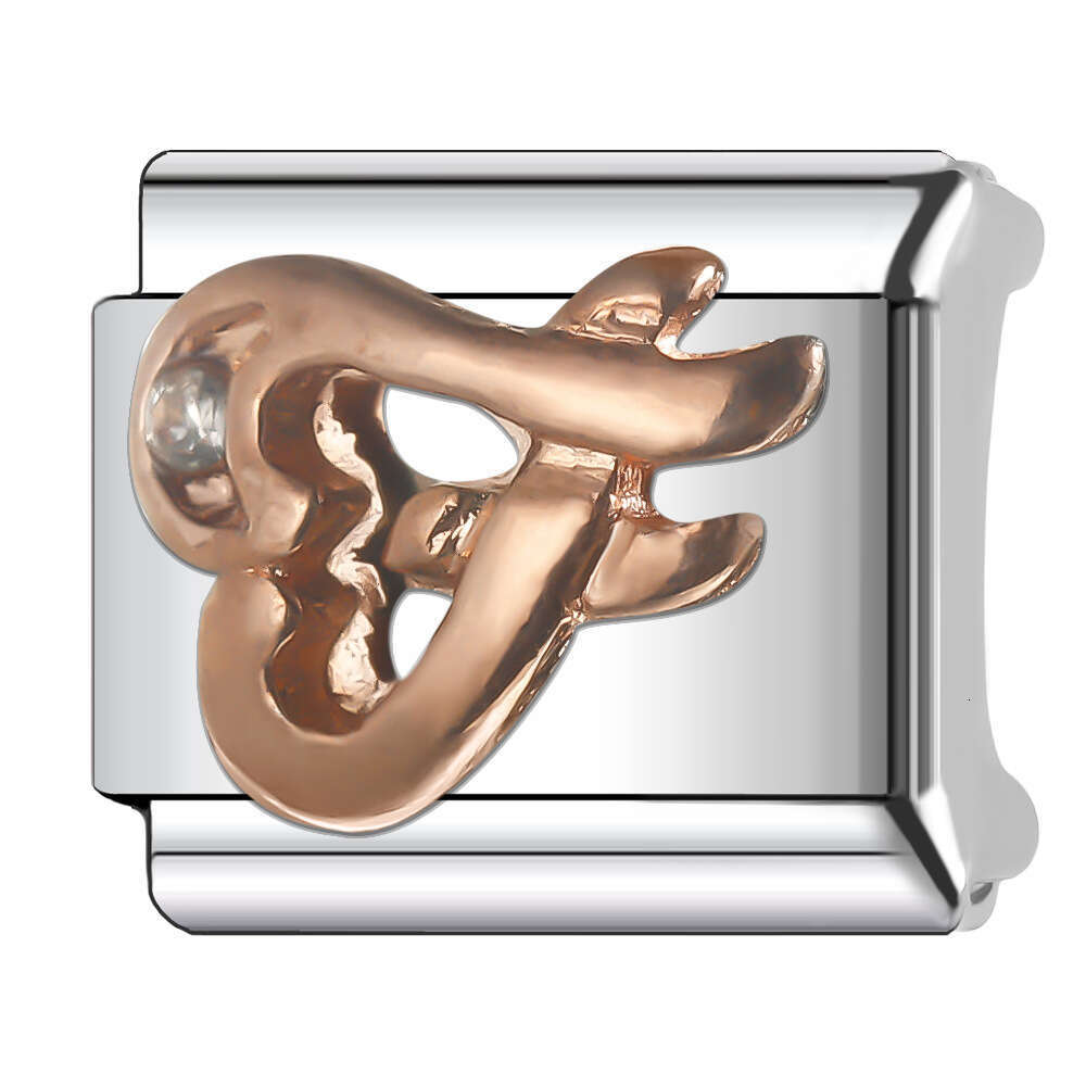 2024 New Women's Gift Letters Bead Italian Charms Links Beads Fit 9Mm Stainless Steel Bracelet Making Jewelry