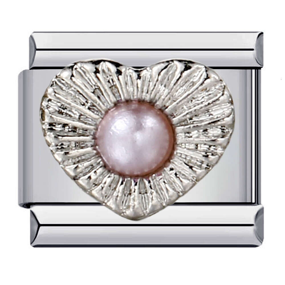 2024 New Titanium Welding Pattern Enamel Cartoon DIY Bead Bracelet Italian Charm Links Stainless Steel Fit 9Mm Jewelry Making G