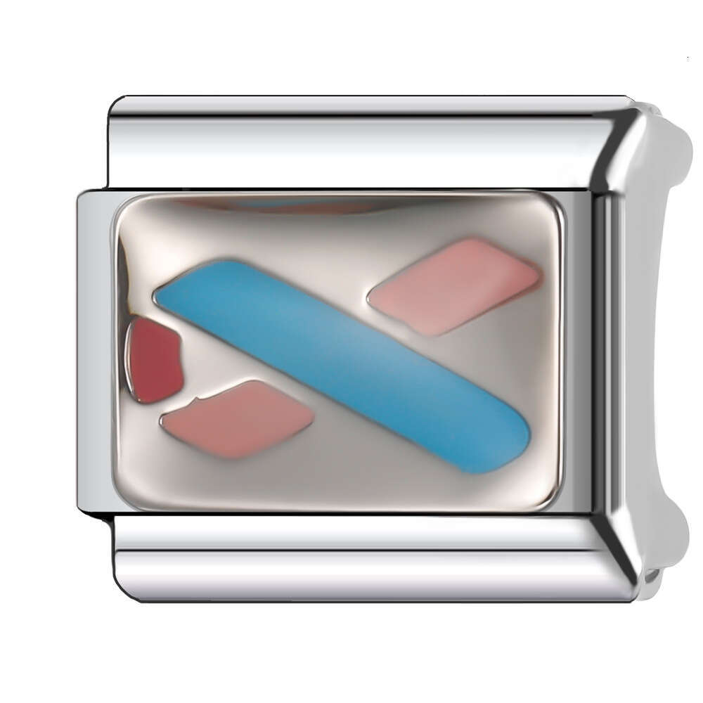 2024 Women's Gift Fashion Blue eyes bead Italian Charms Links Beads Fit 9mm Stainless Steel Bracelet Jewelry