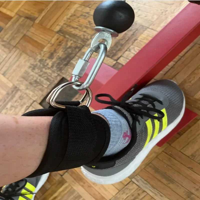Cable Ankle Straps Double D-Ring Ankle Cuffs For Gym Workouts Glutes Legs Strength Training Brace Support Sport Safety Abductors Y240914