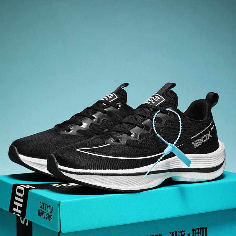 Plate Carbon Marathon Casual AirCushion Sports Running Shoes Lightweight Breathable Men Athletic Gym Sneakers 4e51