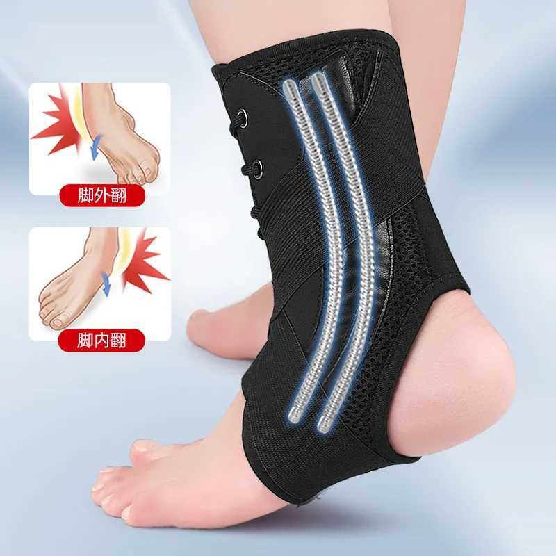 1pcs Sport Ankle Support Sprain Ankle Protector Brace Lace Up Adjustable Wrap Running Basketball Injury Recovery Sports Safety Y240914
