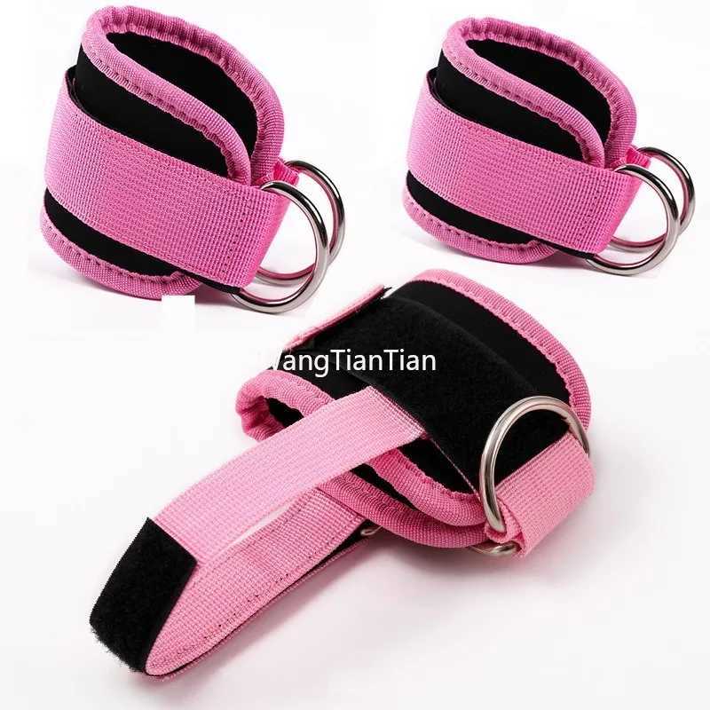 1pc Adjustable Ankle Straps TPE Resistance Rope Support Ankle for Gym Cable Machines Fitness Yoga Pilates Ankle Sport Support Y240913