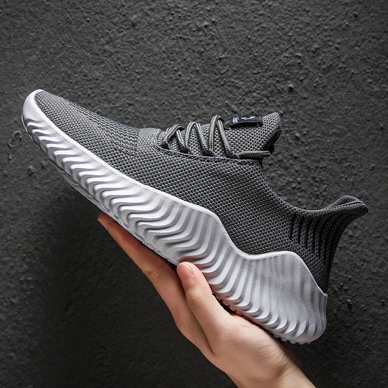 Hot Sale New Mesh Men Shoes Breathable White Men's Sneakers Lac-up Lightweight Black Walking Man Tenis Shoes Zapatillas Hombre