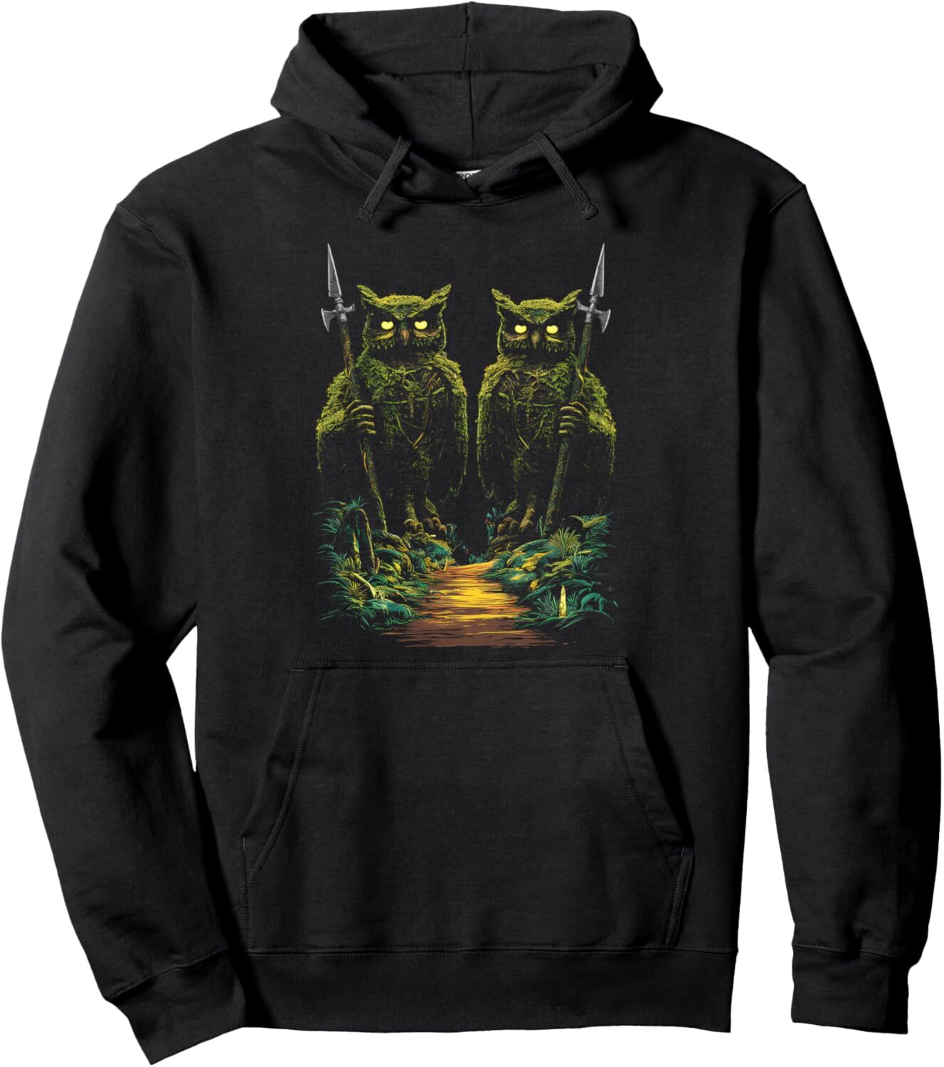 Hoodie for Mens Womens Owl Lover Birdwatching Birder Gift Funny Forest Guardian Pullover Hoodie Graphic Hoodies sweatshirt Pullover Long Sleeve
