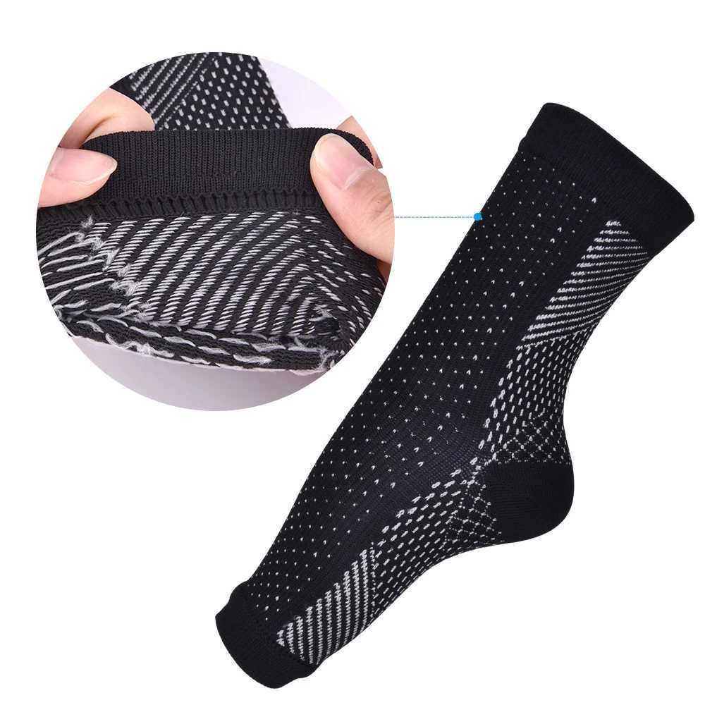 Ankle Brace Infused Compression Sleeve Support for Plantar Fasciitis Sprained Ankle Achilles TendonFatigue Relief Y240913