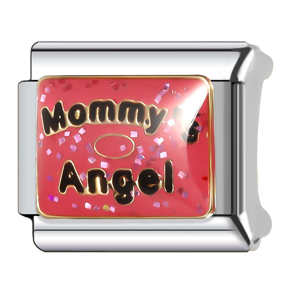 New Women's Gift Colorful Sport Bead Italian Charms Links Bangle Beads Fit 9mm Stainless Steel Bracelet Making DIY For Women Fashion Jewelry