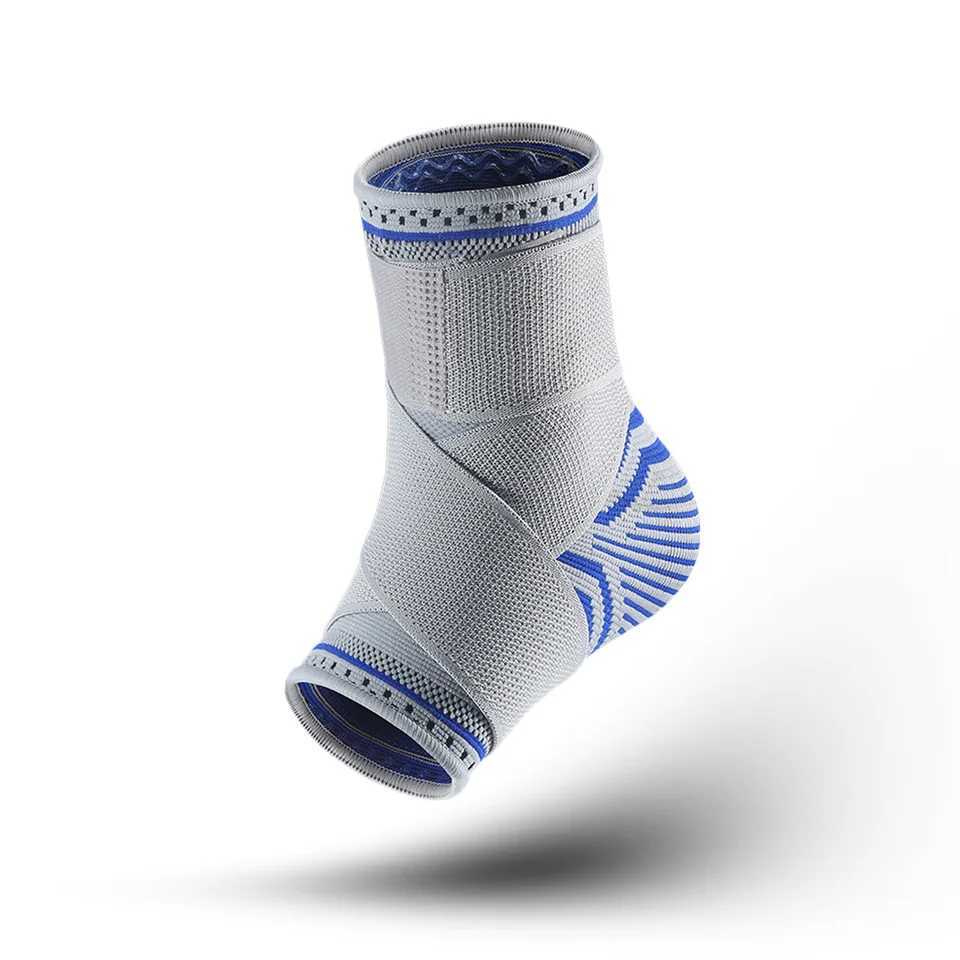 Knitted Bandage Basketball Fitness Ankle Socks Sport Riding Anti-Skid Silicone Ankle Protector Y240913