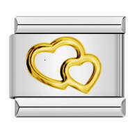 Titanium Steel Gold Sier Stamping Pattern DIY Module Bracelet Italian Charm Bracelet Italian Charm Links Stainless Steel Fit 9Mm Bracelet Jewelry DIY 