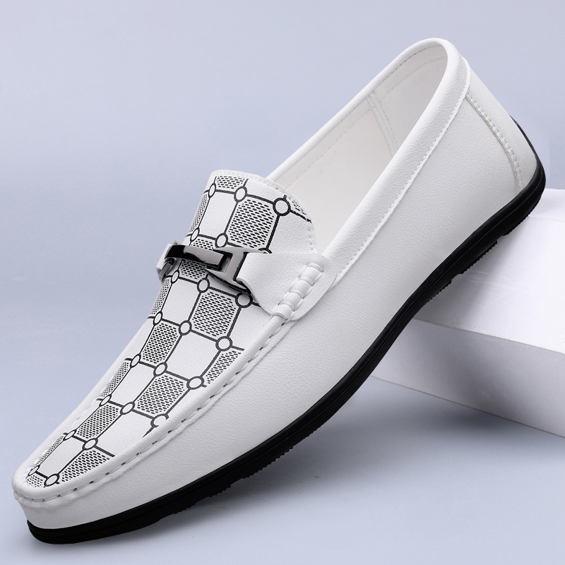 GENUINE LEATHER LUXURY BRAND MEN SHOES DESIGNER DRIVING MOCCASINS LOAFERS DRESS SHOES SLIP ON WEDDING OFFICE CASUAL SHOE FOR MAN