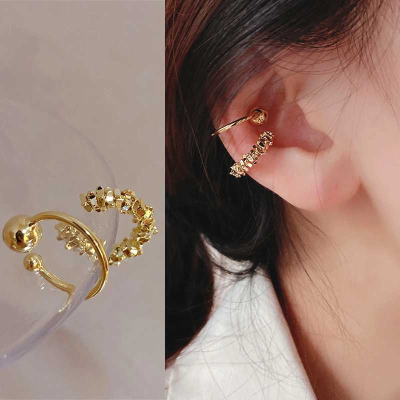 Fashion C-shaped Earring Metal Non-Piercing Bone Ear Cuff Clip Earrings Fake Cartilage Ear for Women Punk Jewelry 2Pcs/SetX240913