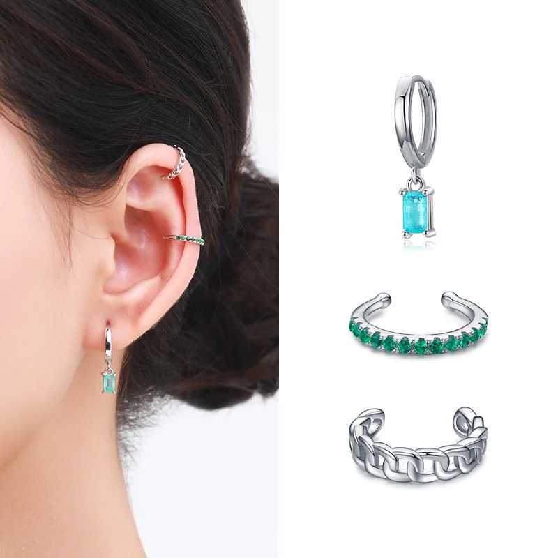 MODIAN 1 Piece Rainbow Ear Clips 925 Sterling Silver Fashion Unique Tiny Cuff Earrings For Women Girl Fine Jewelry AccessoriesX240913
