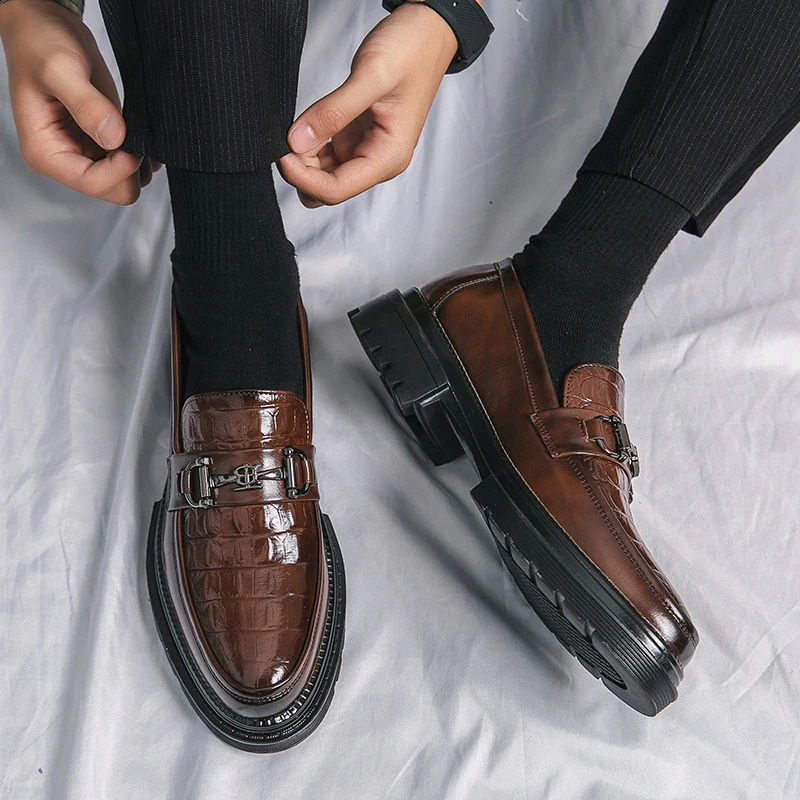 Mens Oxford leather casual mens comfortable business office formal dress shoes 38-45 240904