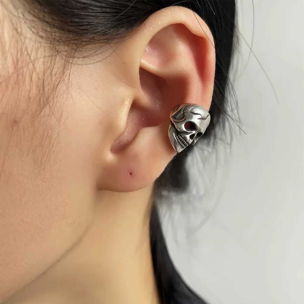 1Pcs Vinatge Punk Ear Cuff Earrings Non-Piercing Skull Cuff Ear Clip Earring For Women Girls Party Jewelry Gift e226X240913