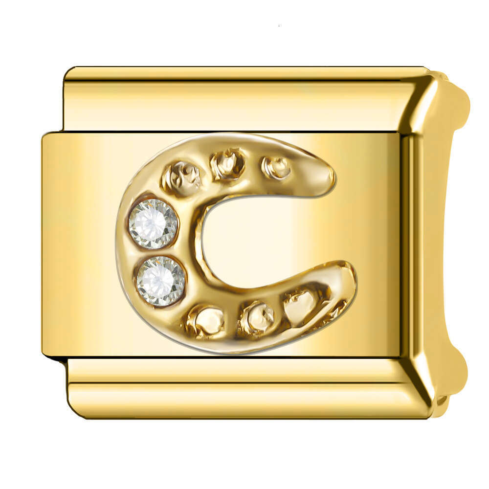 2024 Women's Gift Angel wing with shine stone charms Fit 9mm Stainless Steel Italian Charms Bracelet Links Beads DIY Bracelet With Italian Style 