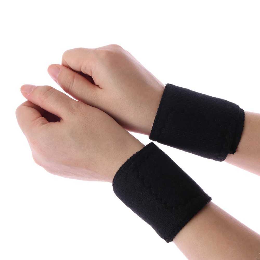 Wrist Support 1 Pair Tourmaline Self-Heating Wrist Brace Sports Protection Wrist Belt Far Infrared Magnetic Therapy Pads Braces Arthritis Pain z240913