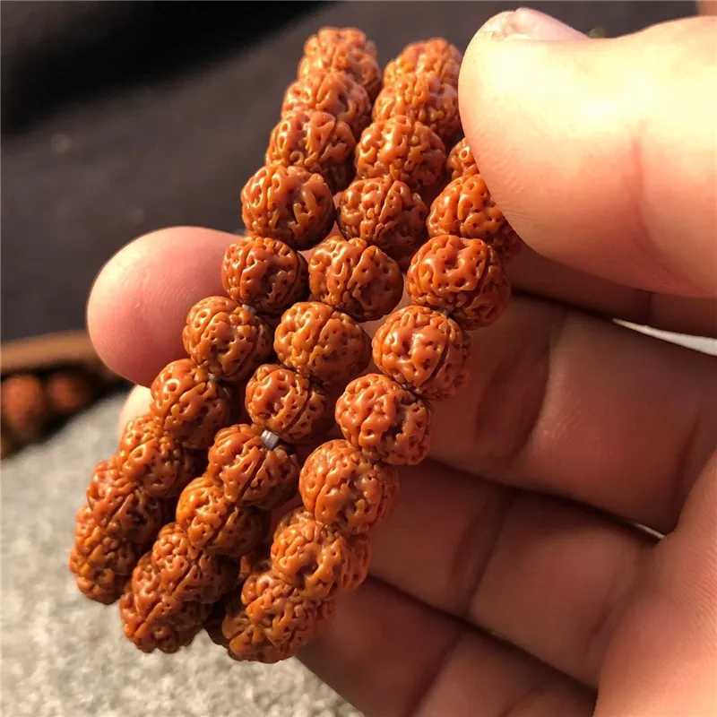 Nature Vajra Bodhi Rudraksha Bracelet Mens Meditation Mala Bead Bracelet Mens Jewelry Prayer Xizang Buddhist Bracelet W240913