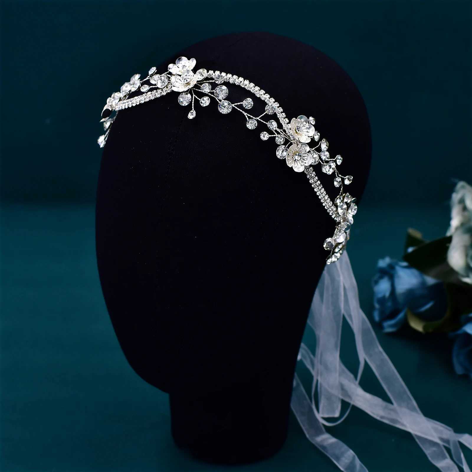 Bride Headbands Wedding Head Jewelry Crystal Pearl Hair Belt Bridal Hair Accessories Wedding Headdresses For Girlfriend HP573X240913