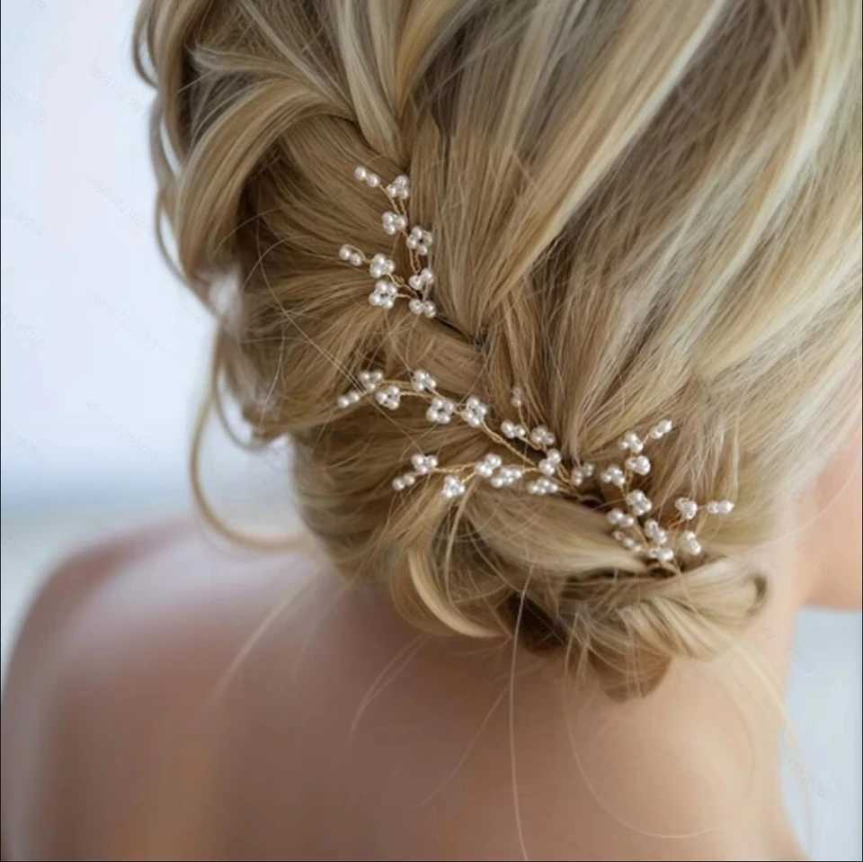 3 Pieces Of Womens U-Shaped Needle Metal Hair Clip Pearl Bridal Hair Clip Wedding Hairstyle Design ToolX240913