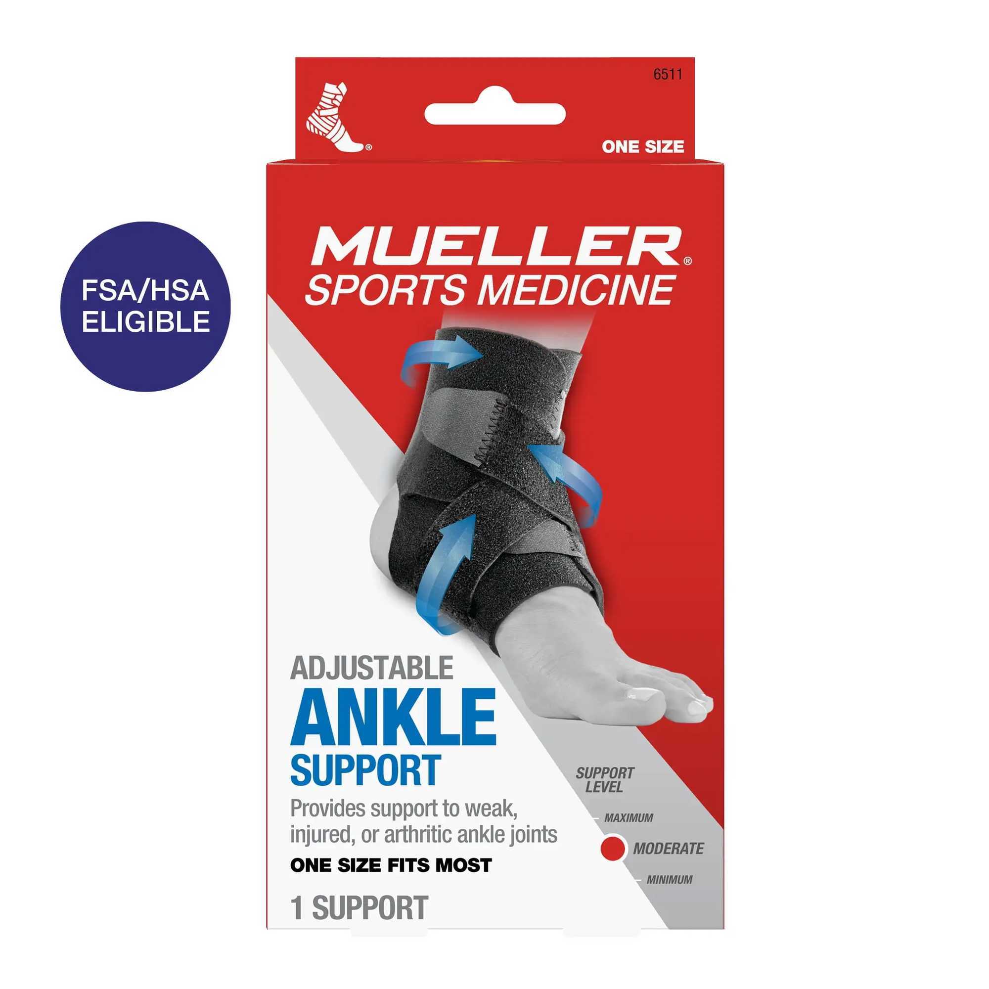 Adjustable Ankle Support Black One Size Fits Most Seamless Design Helps Prevent Irritation Even Support To Ankle Y240913